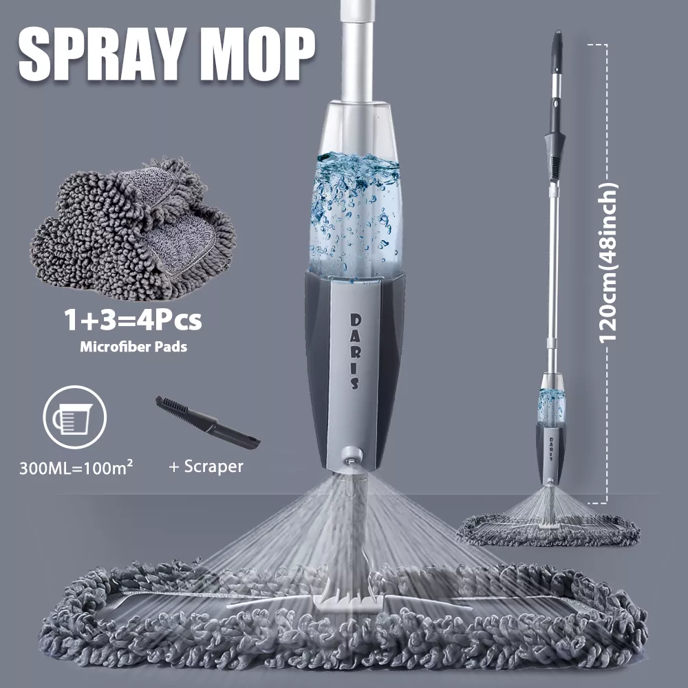 Magic Spray Mop with Reusable Microfiber Pads and 360-Degree Handle - Image 7
