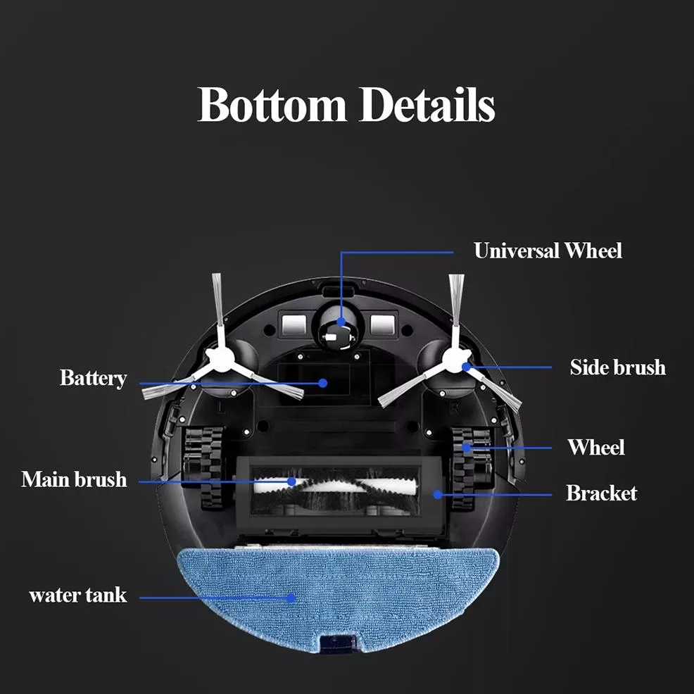 High-Power Smart Robot Vacuum Cleaner with 6000Pa Suction - Image 9