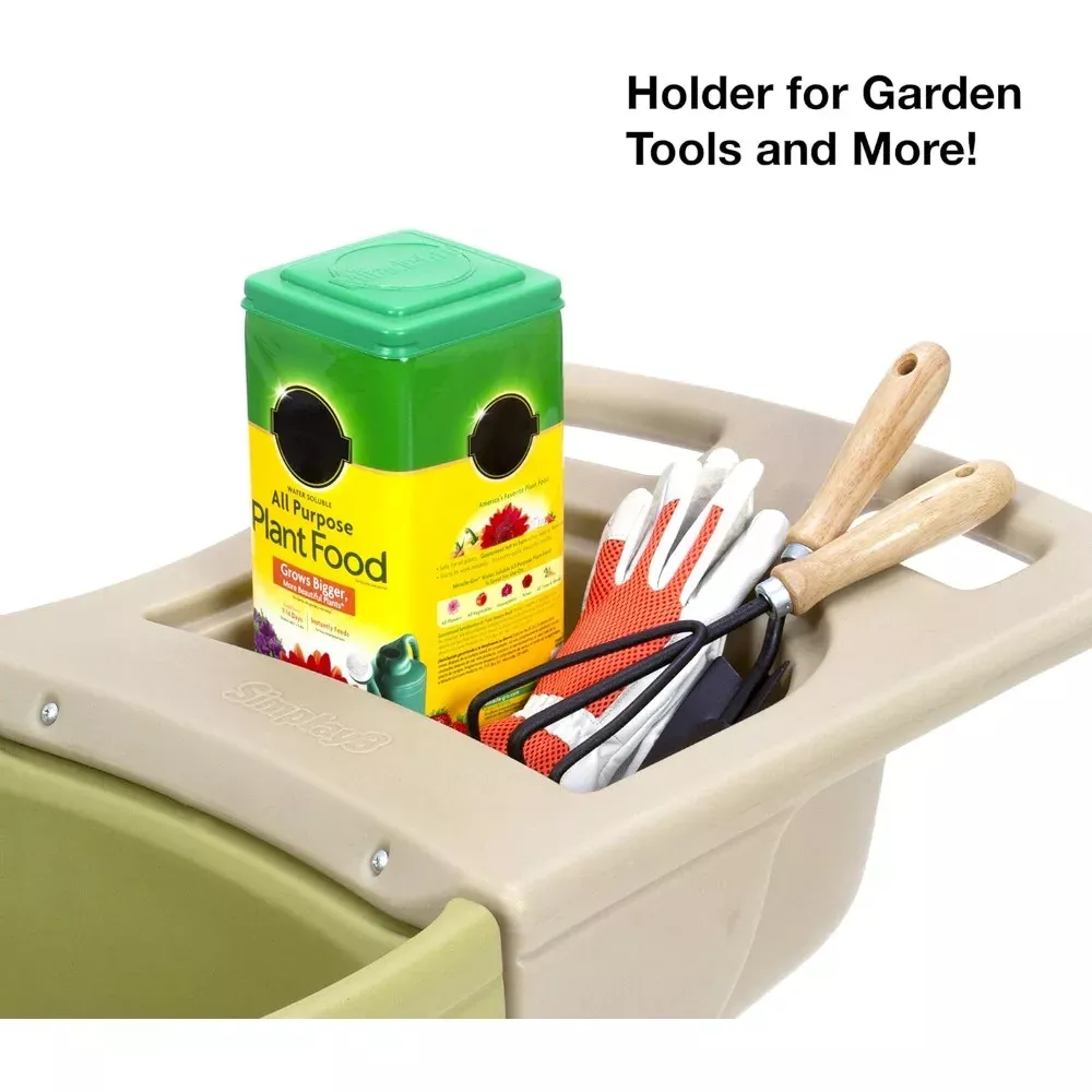 Heavy-Duty Easy Haul Wheelbarrow with Garden Tool Tray - Image 3
