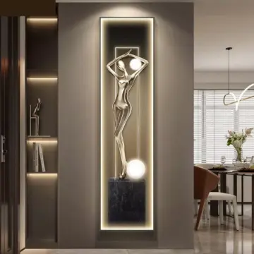 Modern LED Wall Light with Abstract Art for Living Room & Kitchen Décor