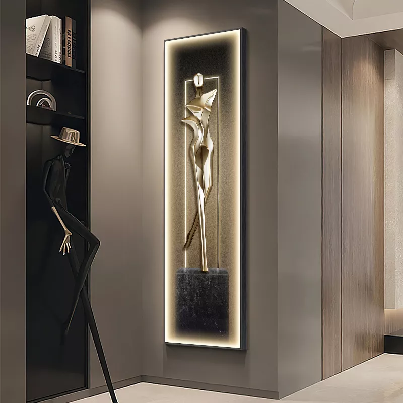 Modern LED Wall Light with Abstract Art for Living Room & Kitchen Décor - Image 3