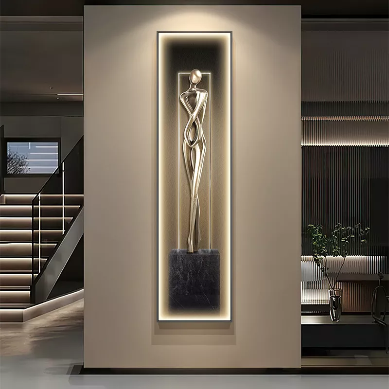 Modern LED Wall Light with Abstract Art for Living Room & Kitchen Décor - Image 2