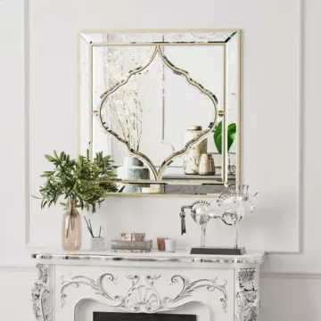 24" Square Decorative Wall Mirror