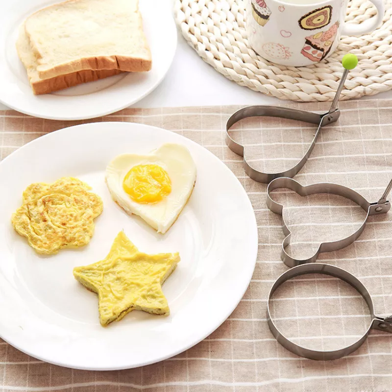 Stainless Steel Egg & Pancake Shaper - 5 Fun Styles for Perfect Breakfasts - Image 4