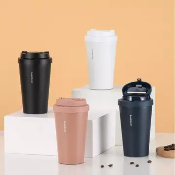 Portable Stainless Steel Thermos Cup with Bouncing Lid