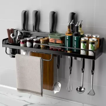Wall-Mounted Kitchen Storage Shelf