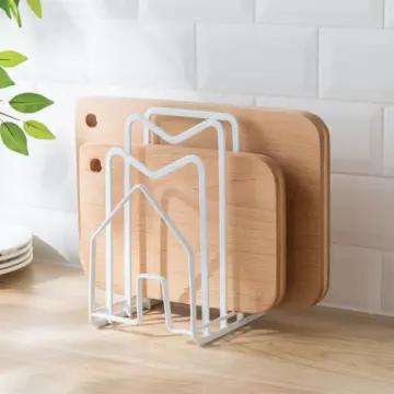 Pot Lid and Cutting Board Storage Rack
