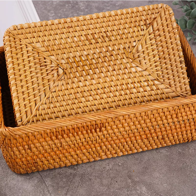 Handmade Rattan Wicker Storage Basket - Image 4