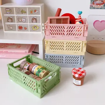 Collapsible Plastic Storage Basket