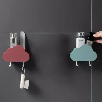 Cloud Shape Wall-Mounted Toothbrush & Toothpaste Holder
