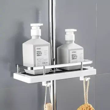 Shower Storage Rack Organizer - Wall-Mounted No-Drill Holder for Shampoo & Shower Gel