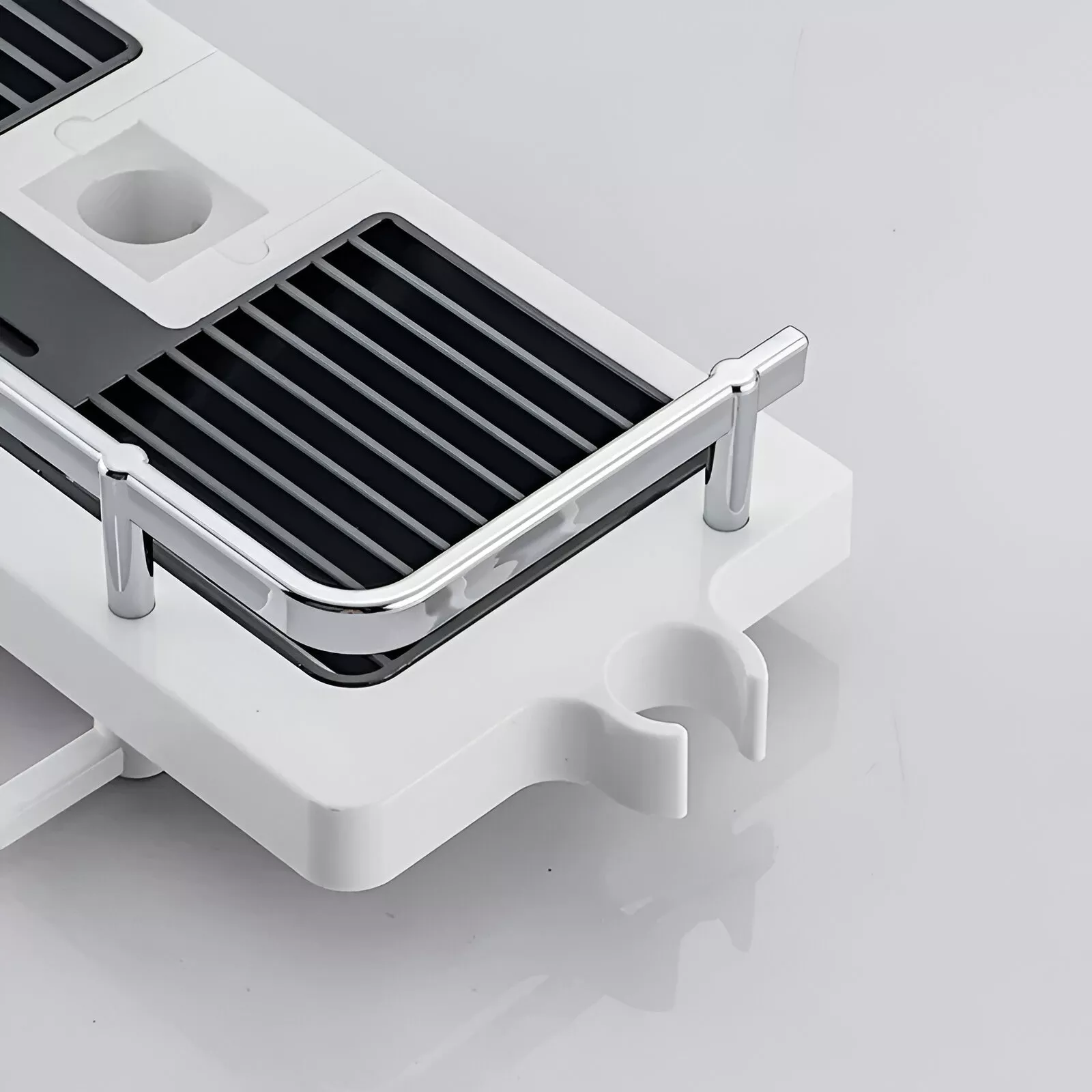 Shower Storage Rack Organizer - Wall-Mounted No-Drill Holder for Shampoo & Shower Gel - Image 5