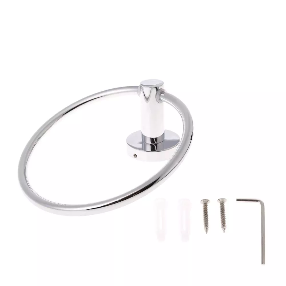 Stainless Steel Towel Ring – Wall-Mounted Round Towel Holder for Bathroom - Image 6