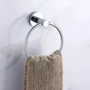 Stainless Steel Towel Ring – Wall-Mounted Round Towel Holder for Bathroom