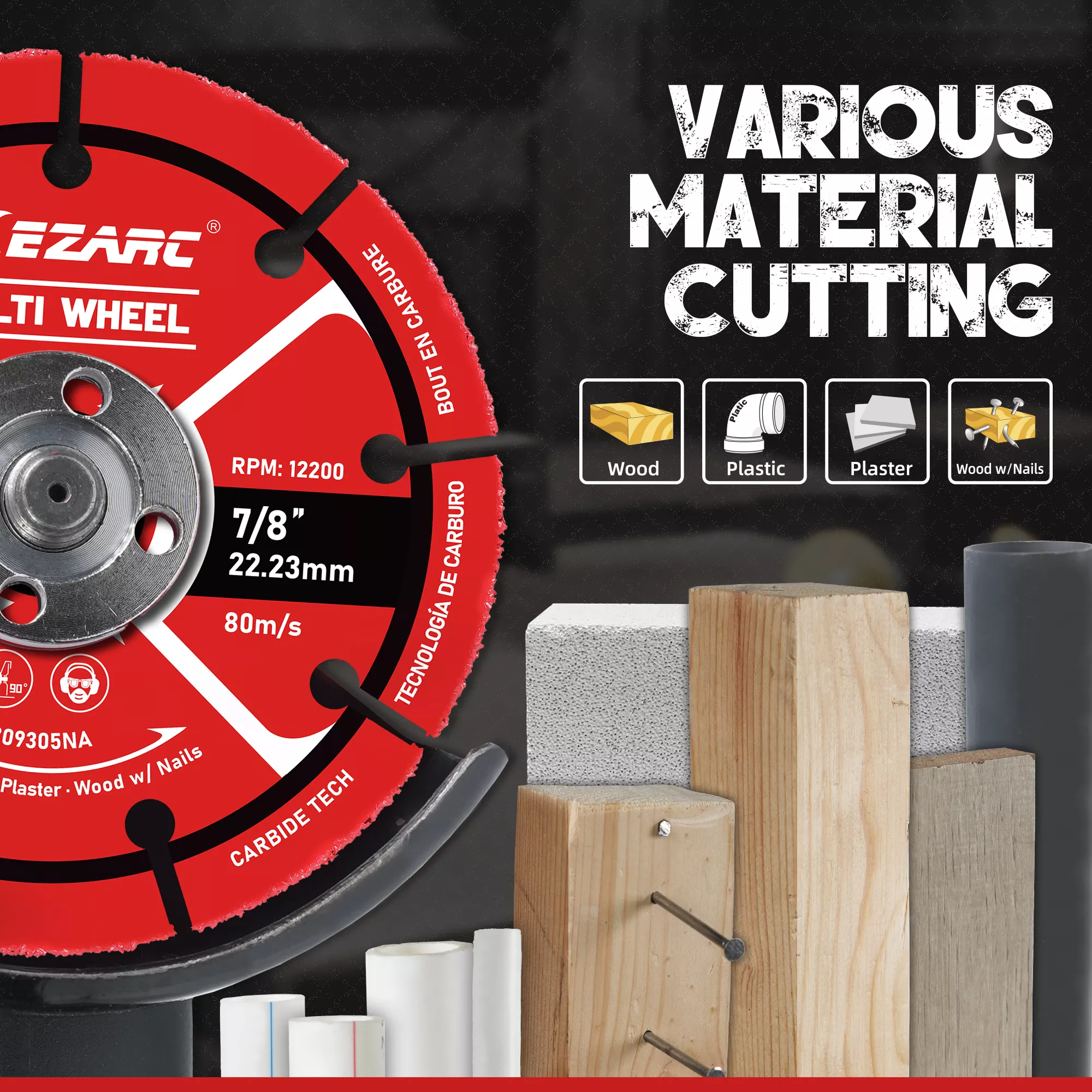 5-Inch Carbide Cut Off Wheels for Angle Grinder – 2 Pack, Precision Cutting - Image 3