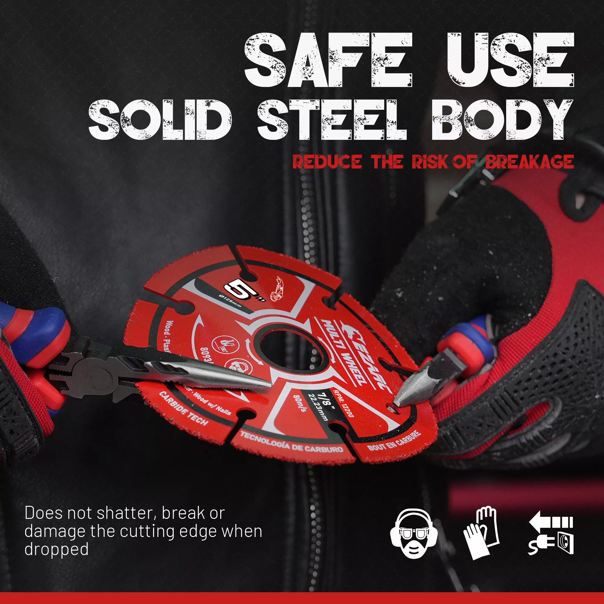 5-Inch Carbide Cut Off Wheels for Angle Grinder – 2 Pack, Precision Cutting - Image 4