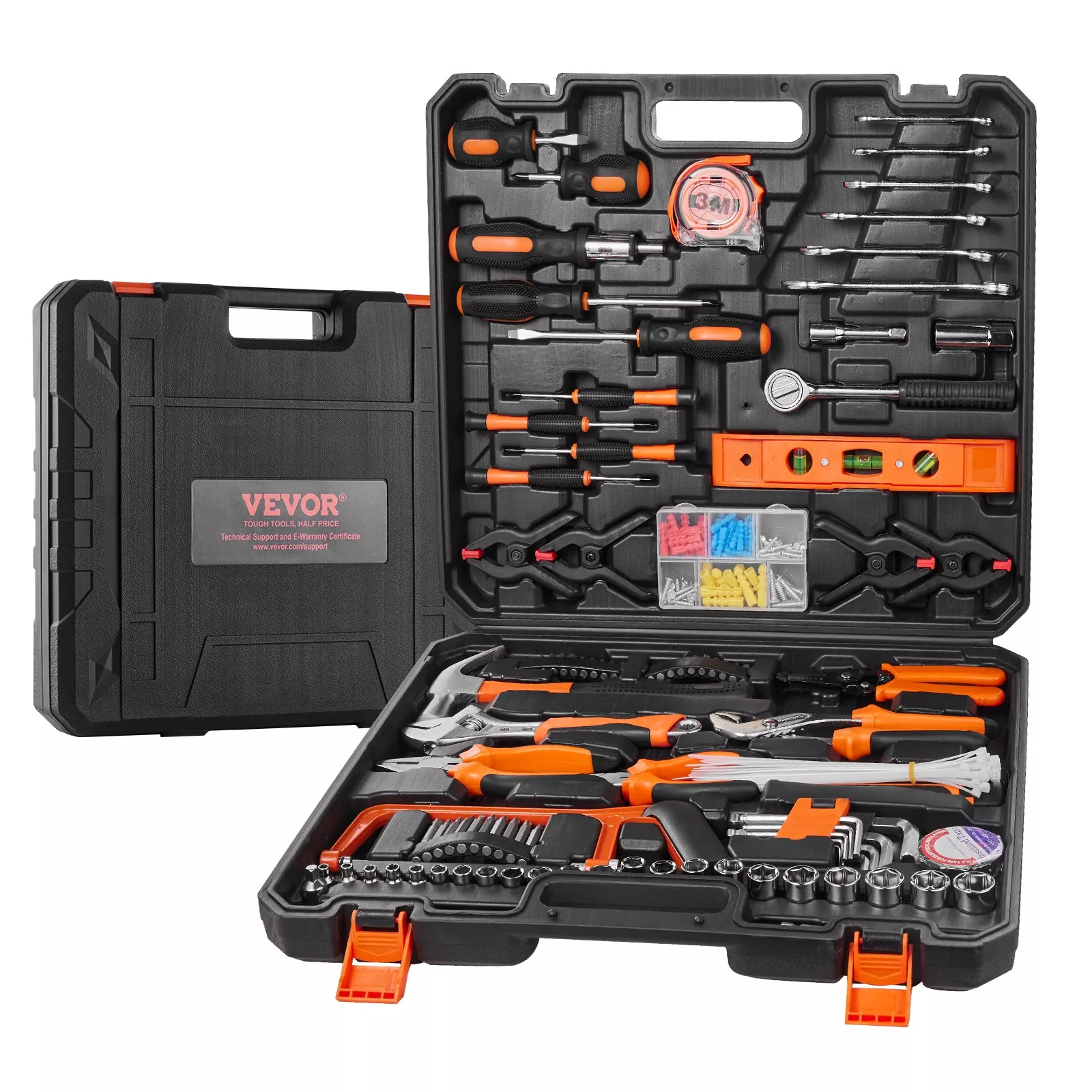 Comprehensive Home Repair Tool Kit with Portable Storage Case