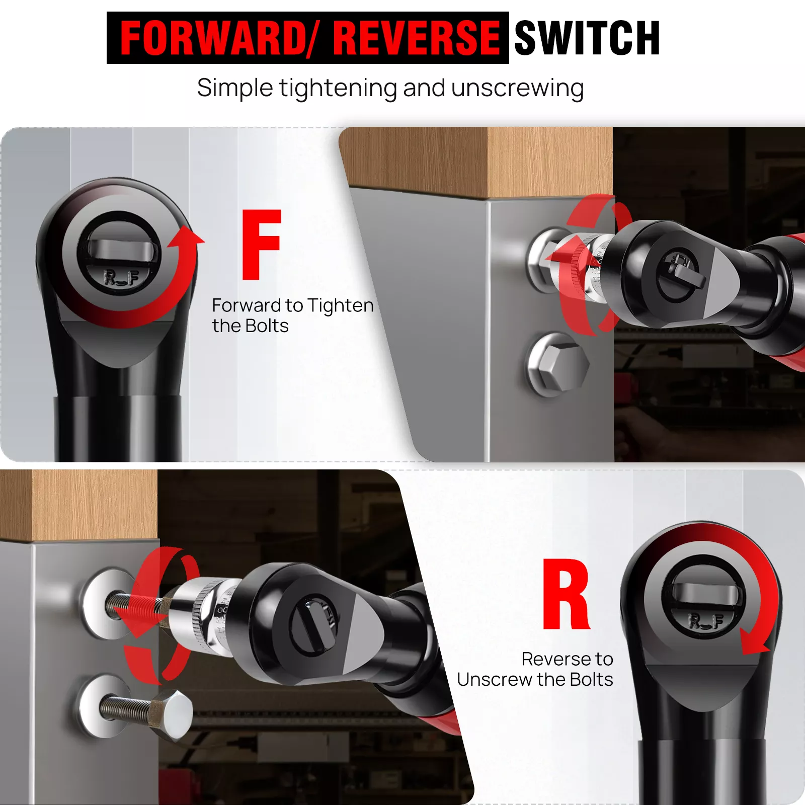 12V Cordless Electric Ratchet Wrench Kit - Image 3