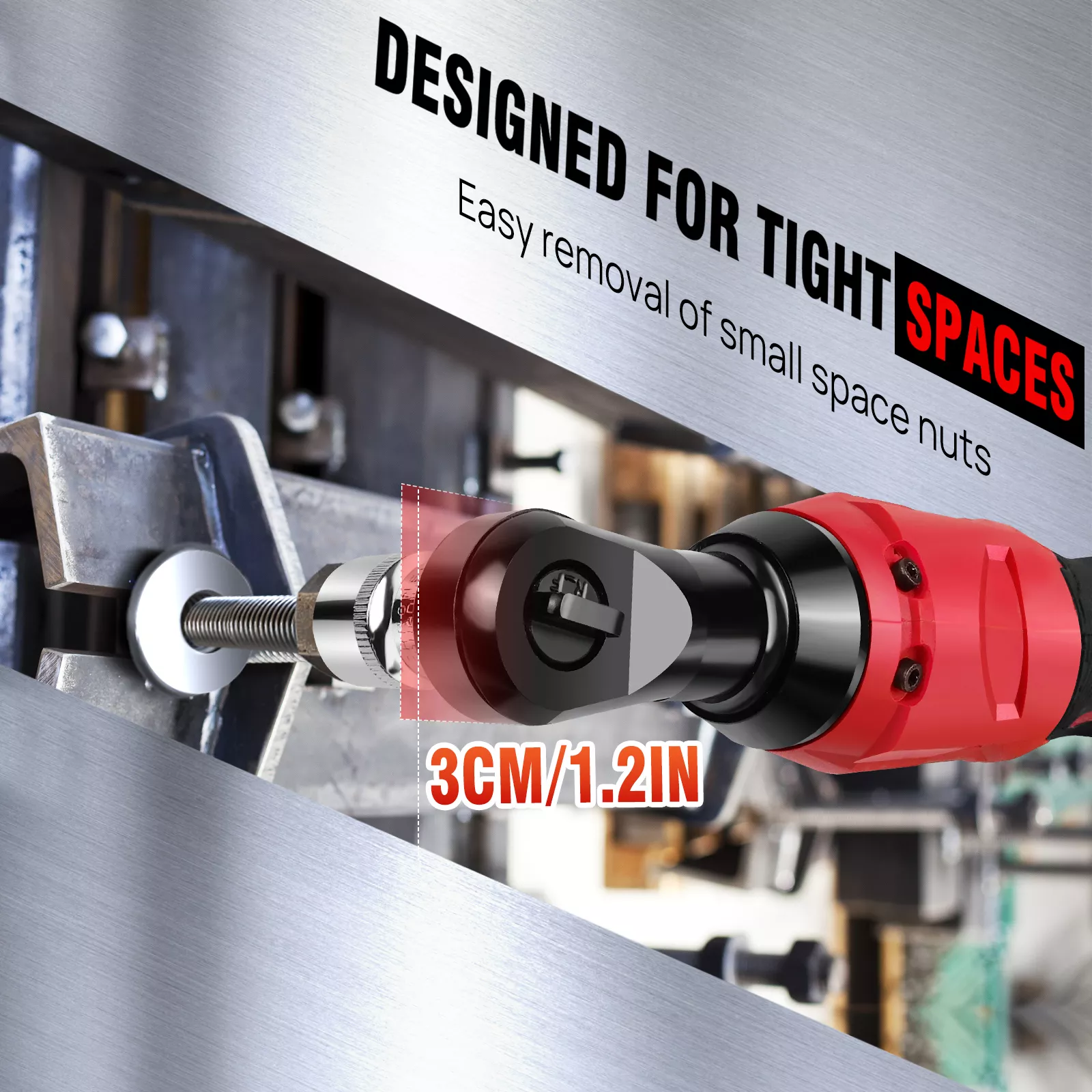 12V Cordless Electric Ratchet Wrench Kit - Image 5