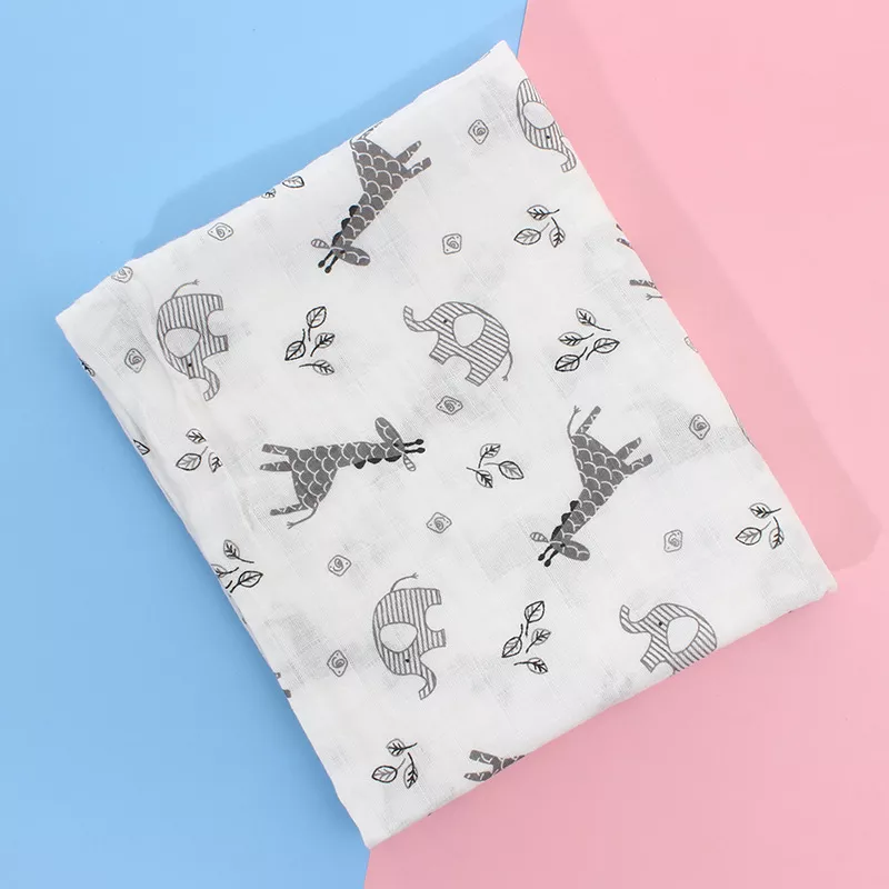 Soft Muslin Baby Swaddle Blanket & Multi-Function Infant Quilt - Image 5