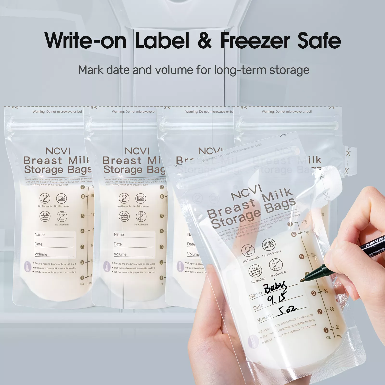 200ml Breast Milk Storage Bags - Image 5