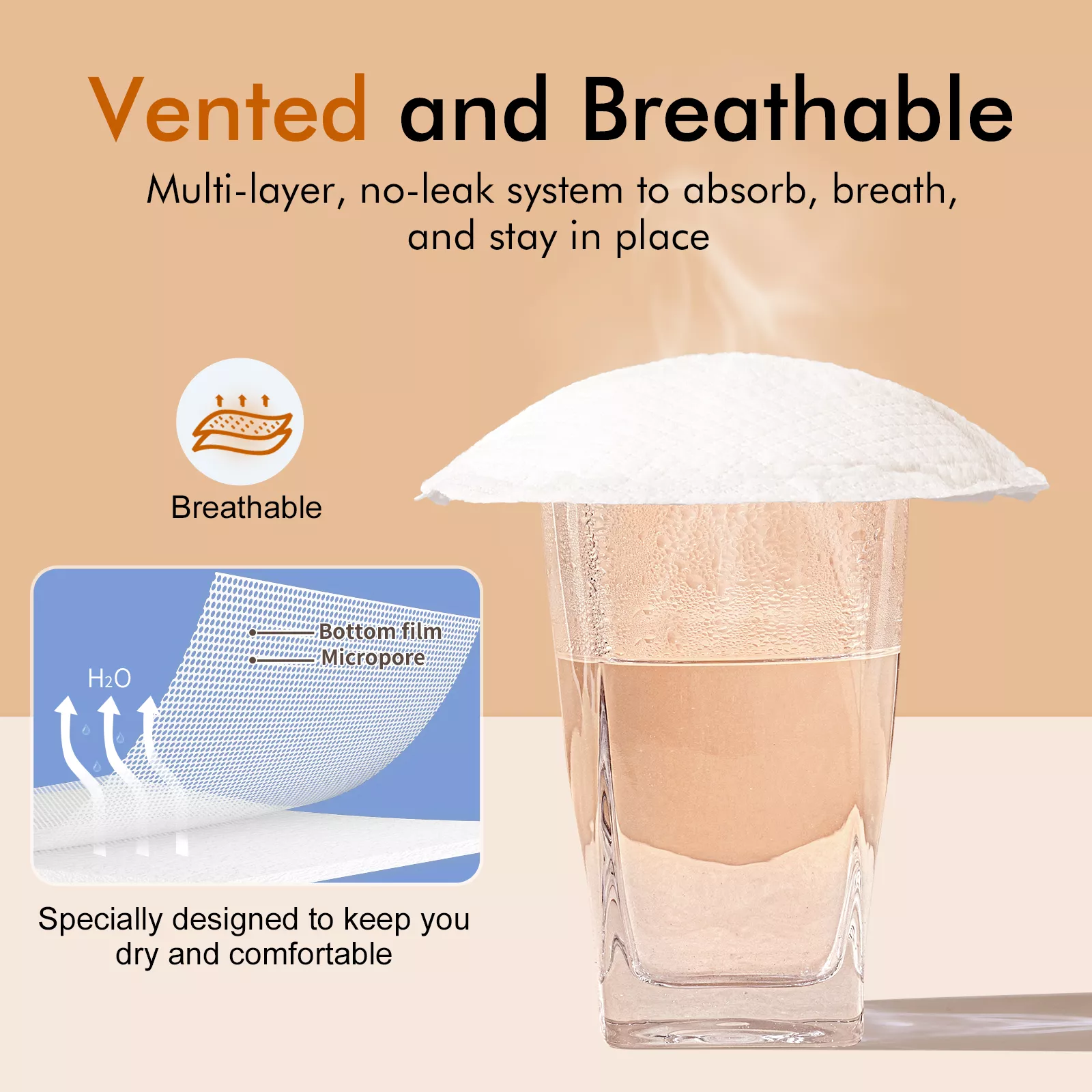 80 Count Ultra-Absorbent Disposable Nursing Pads for Breastfeeding Moms - Image 6