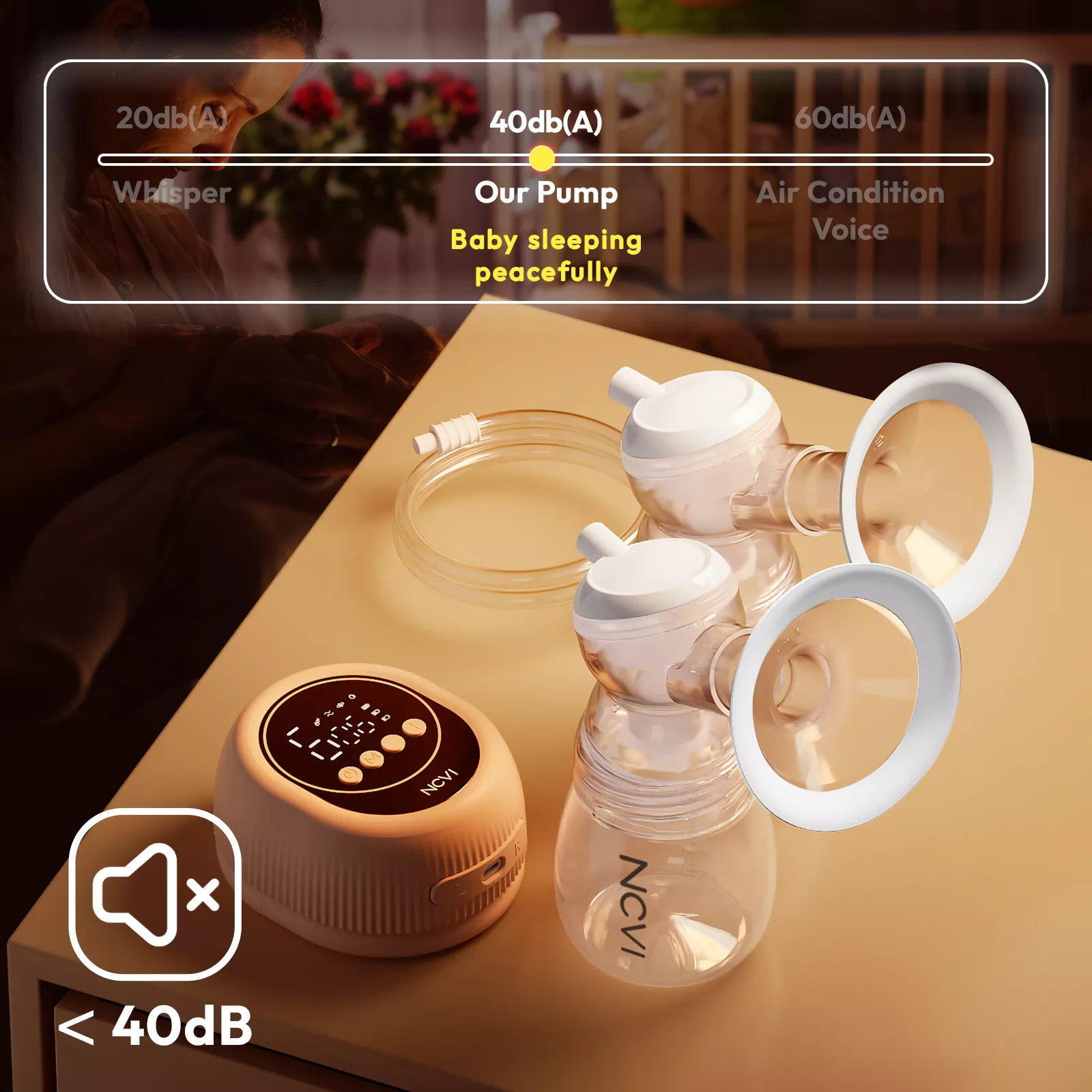 Double Electric Breast Pump with 4 Modes, 9 Levels & Non-Spill Design - Image 2