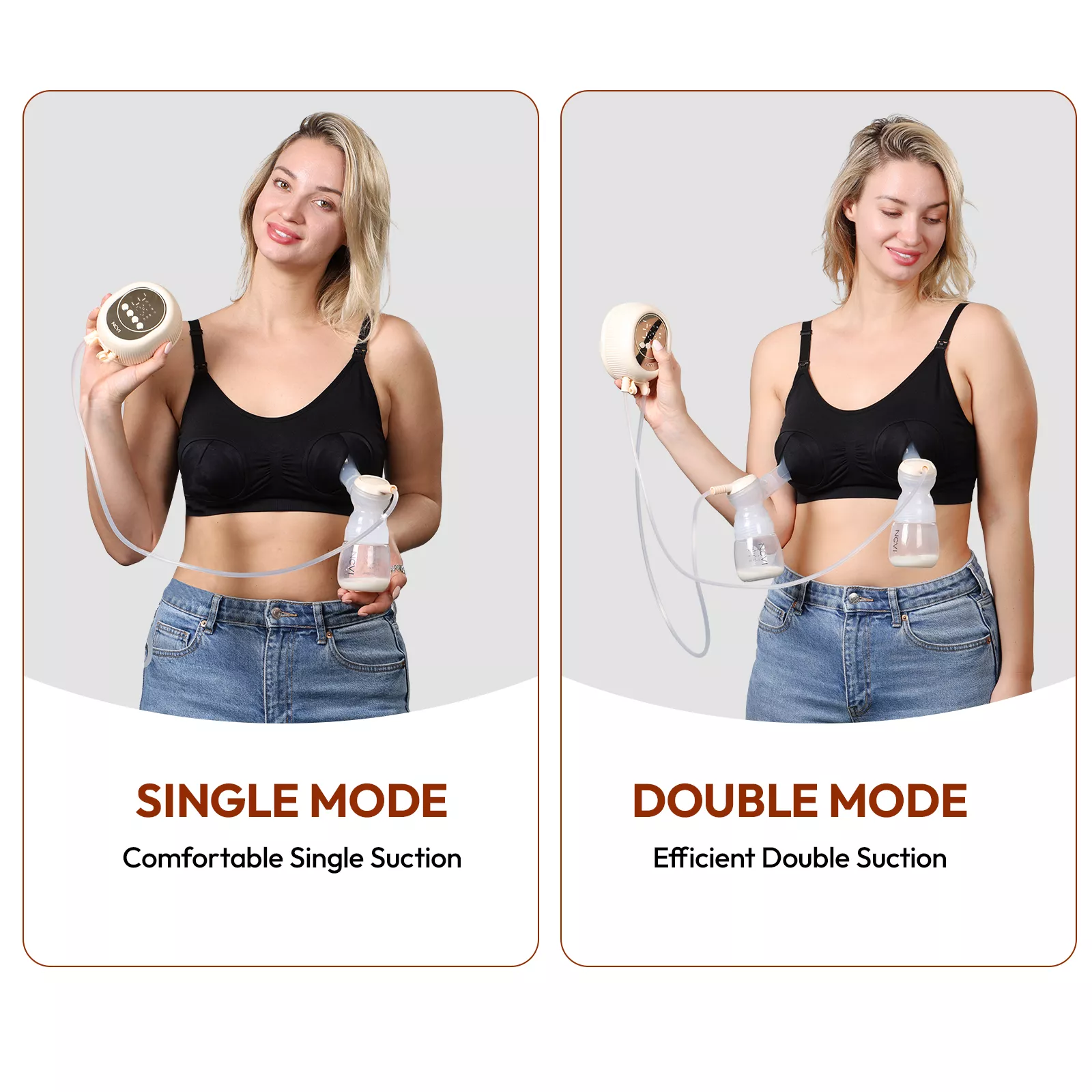 Double Electric Breast Pump with 4 Modes, 9 Levels & Non-Spill Design - Image 4