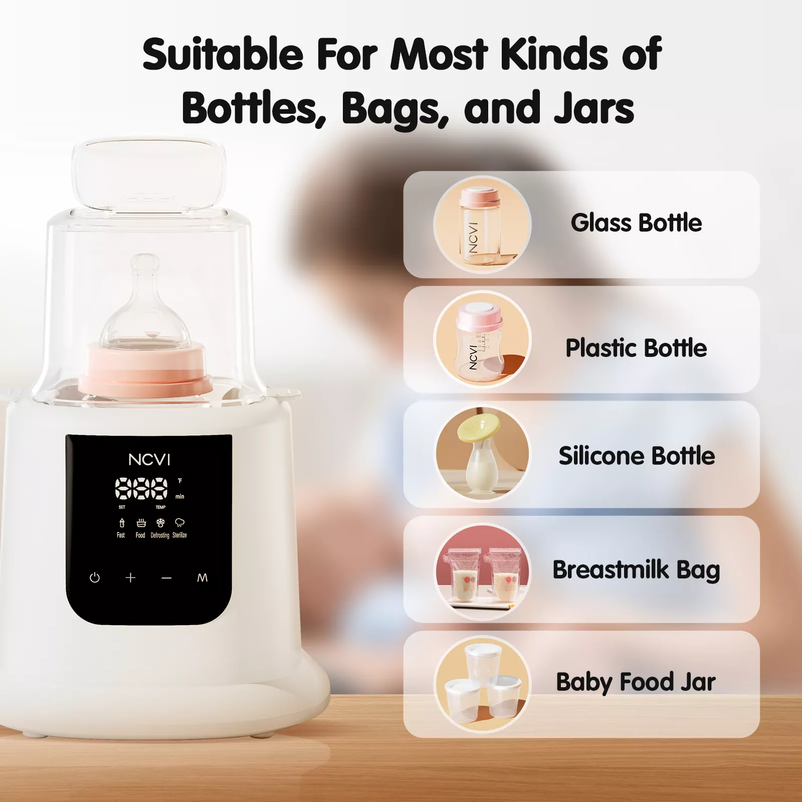 Baby Bottle Warmer and Food Heater with Fast Heating, Defrosting, and Sterilizing - Image 4