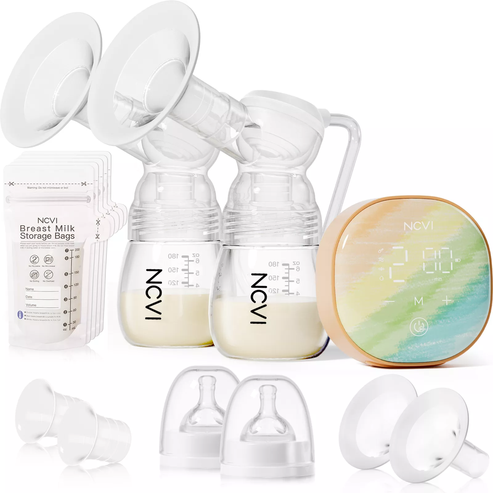 Double Electric Breast Pump with 4 Modes, 9 Levels, and LED Touch Display - Image 7