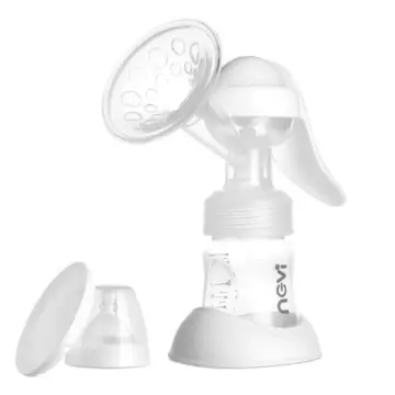 Portable Manual Breast Pump with BPA-Free 5oz Milk Bottle, Powerful Suction