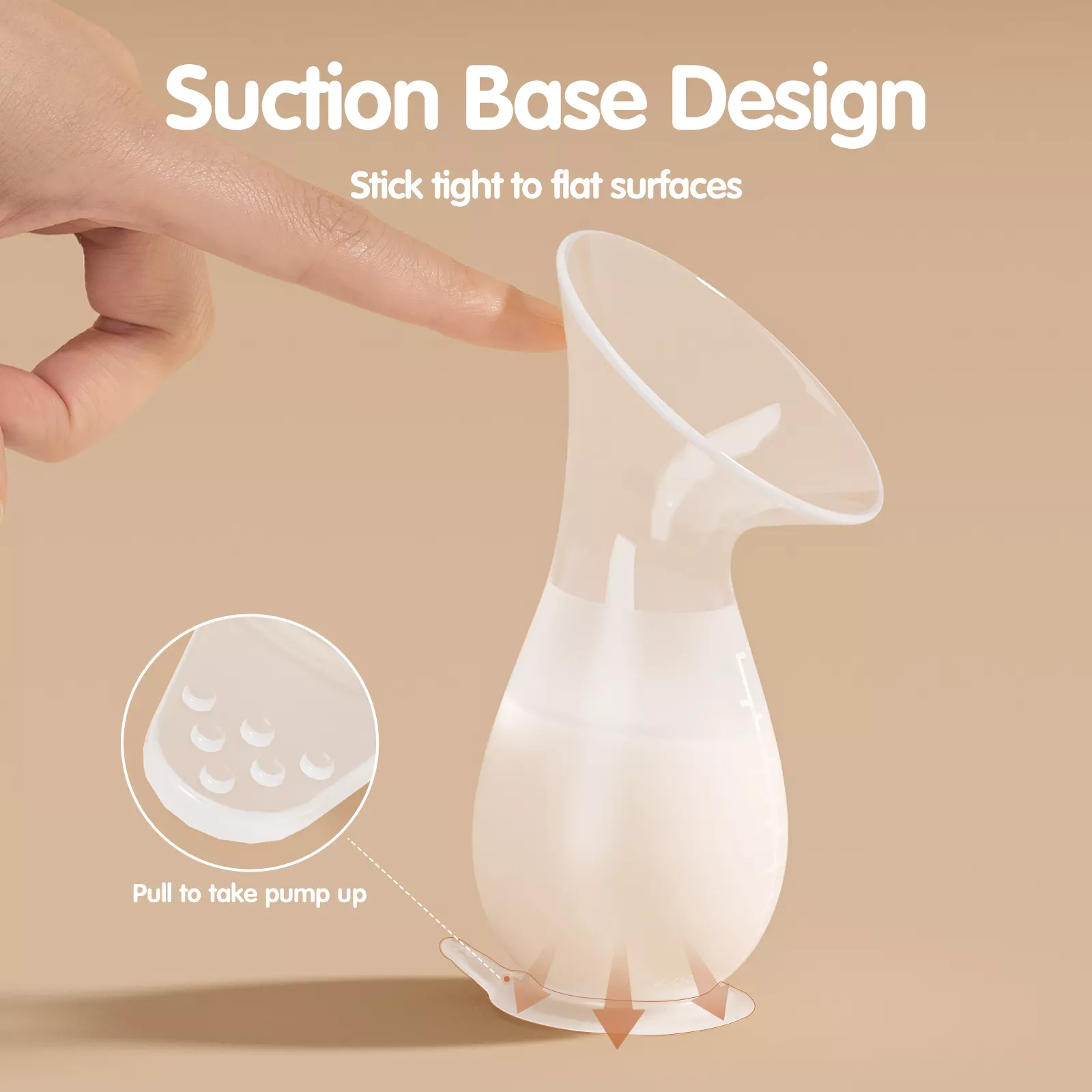 Silicone Milk Saver with Leak-Proof Cap and Suction Base – 5oz Portable Breast Pump - Image 4