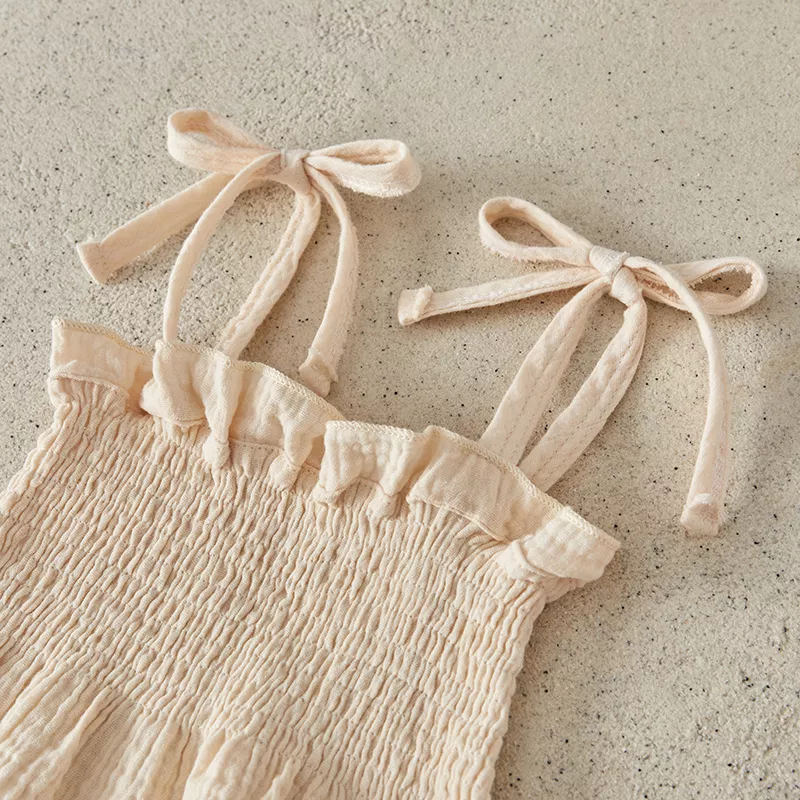 Toddler Girls Summer Outfit - Sleeveless Camisole & Elastic Pants 2-Piece Set - Image 4