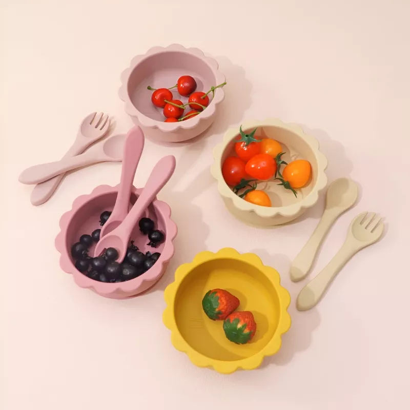 3PCS Baby Silicone Tableware Set - Image 3