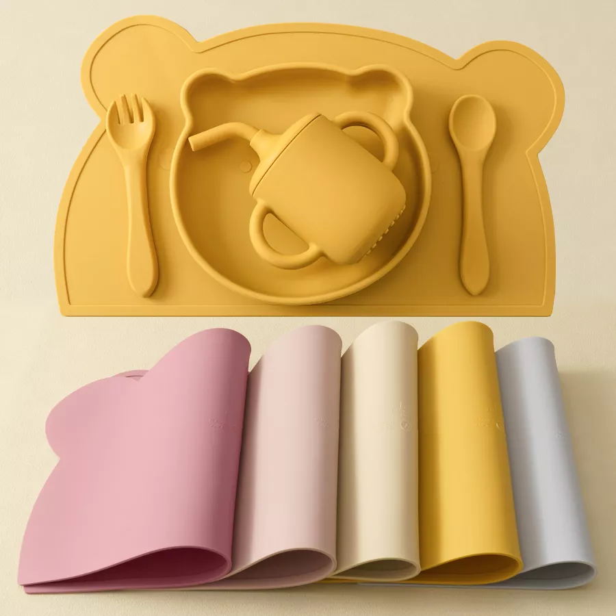 5-Piece Baby Silicone Tableware Set - Image 6