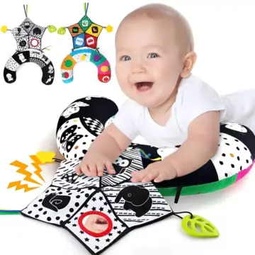 Black & White Baby Tummy Time Pillow Toys Set