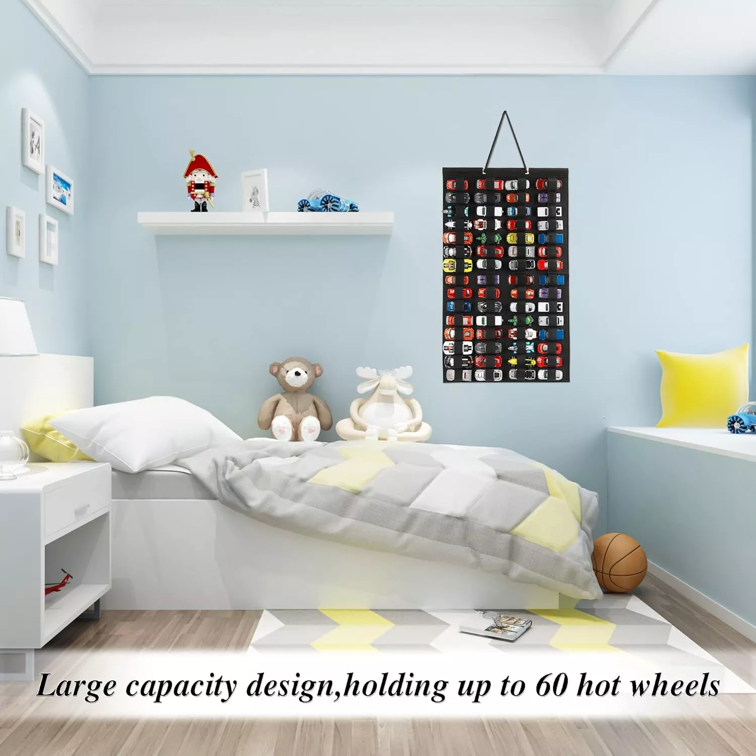 Hanging Wall Organizer for Toy Car Display – Large Capacity Storage - Image 3