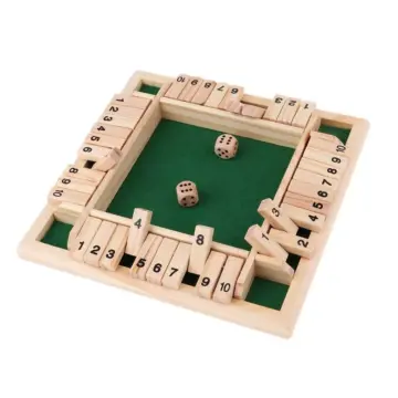 Deluxe Wooden Shut the Box Game Set