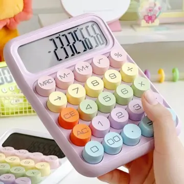 12-Digit Mechanical Button Keyboard Calculator