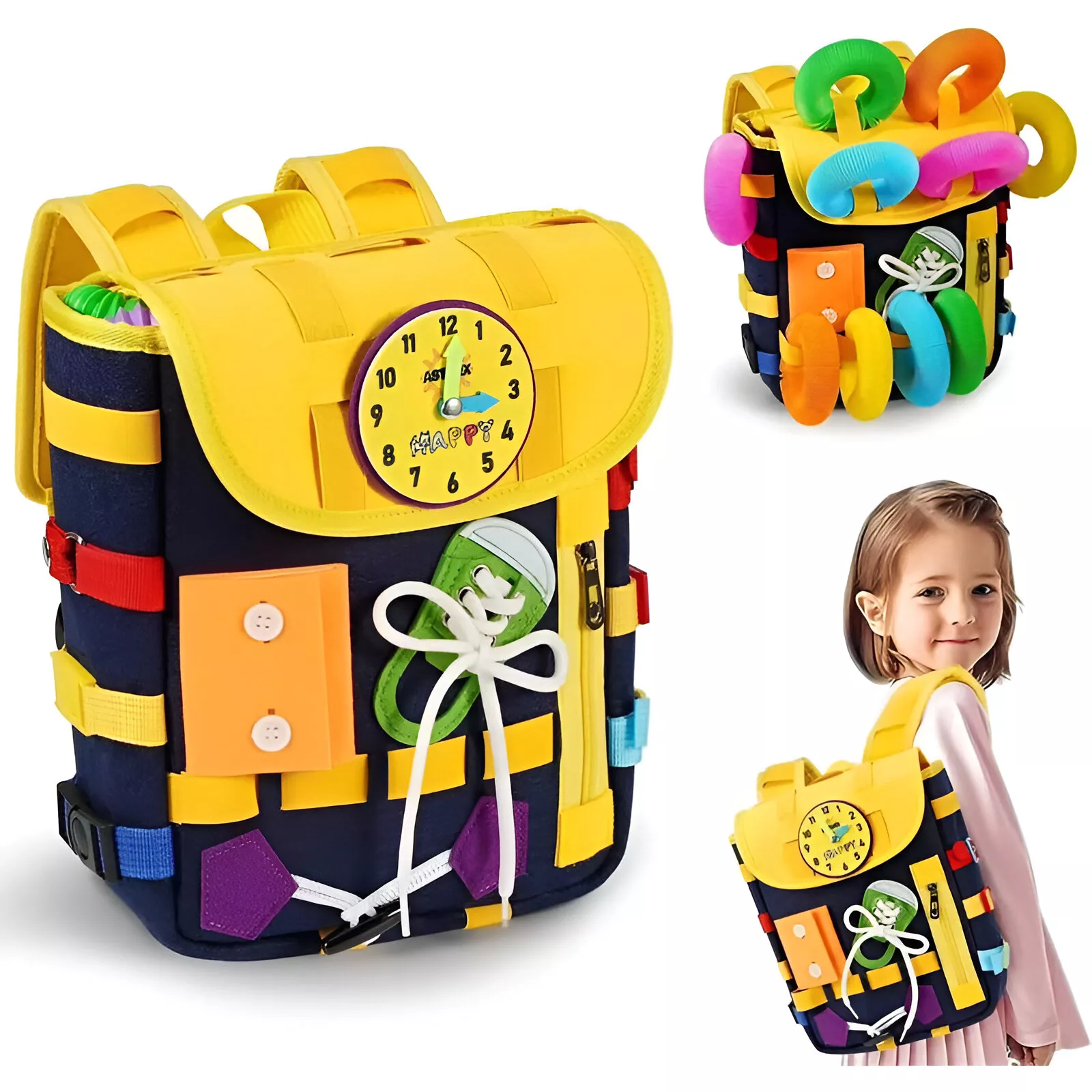Montessori Busy Board Backpack for Toddlers - Image 6