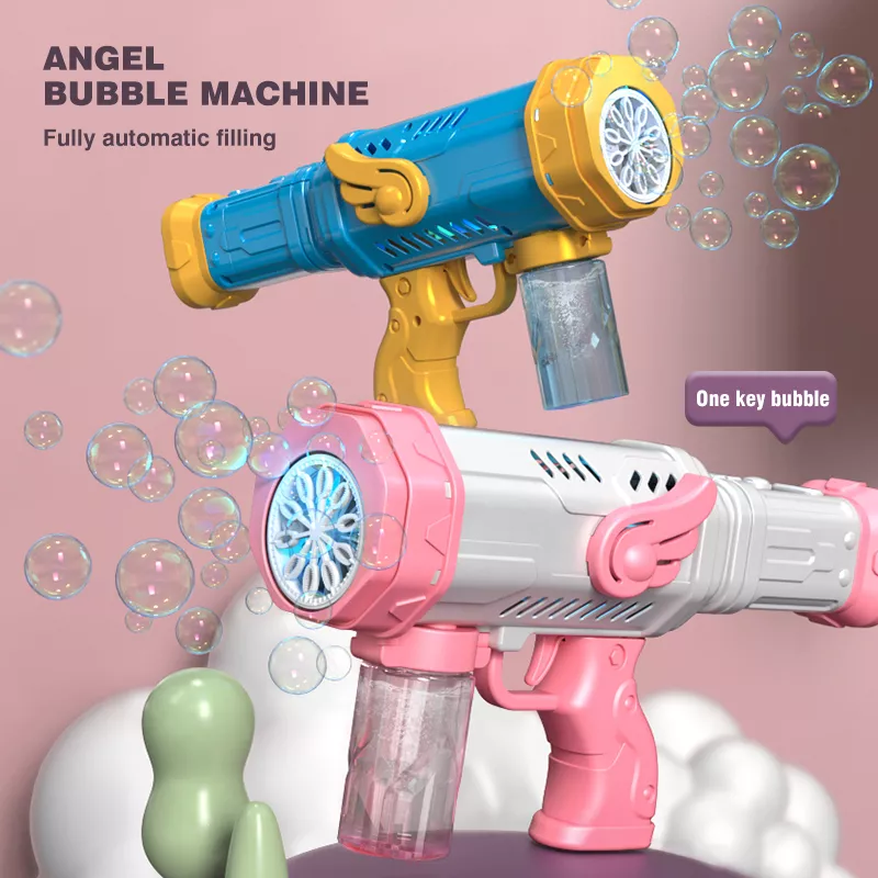 Electric Bubble Gun with Lights – Kids Outdoor Summer Fun Bubble Maker - Image 3