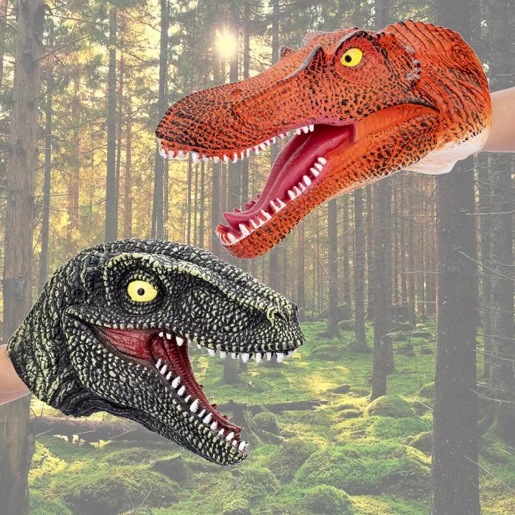 Realistic Dinosaur Hand Puppet - Image 3