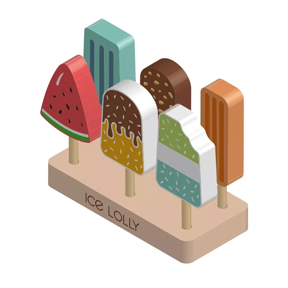 Wooden Ice Cream Play Set - Image 7