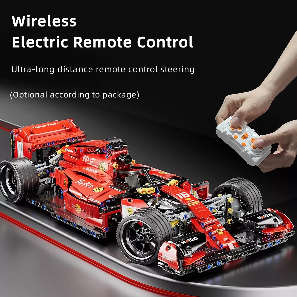 F1 RC Race Car 1163-Piece Remote Control Building Blocks Set - Image 3