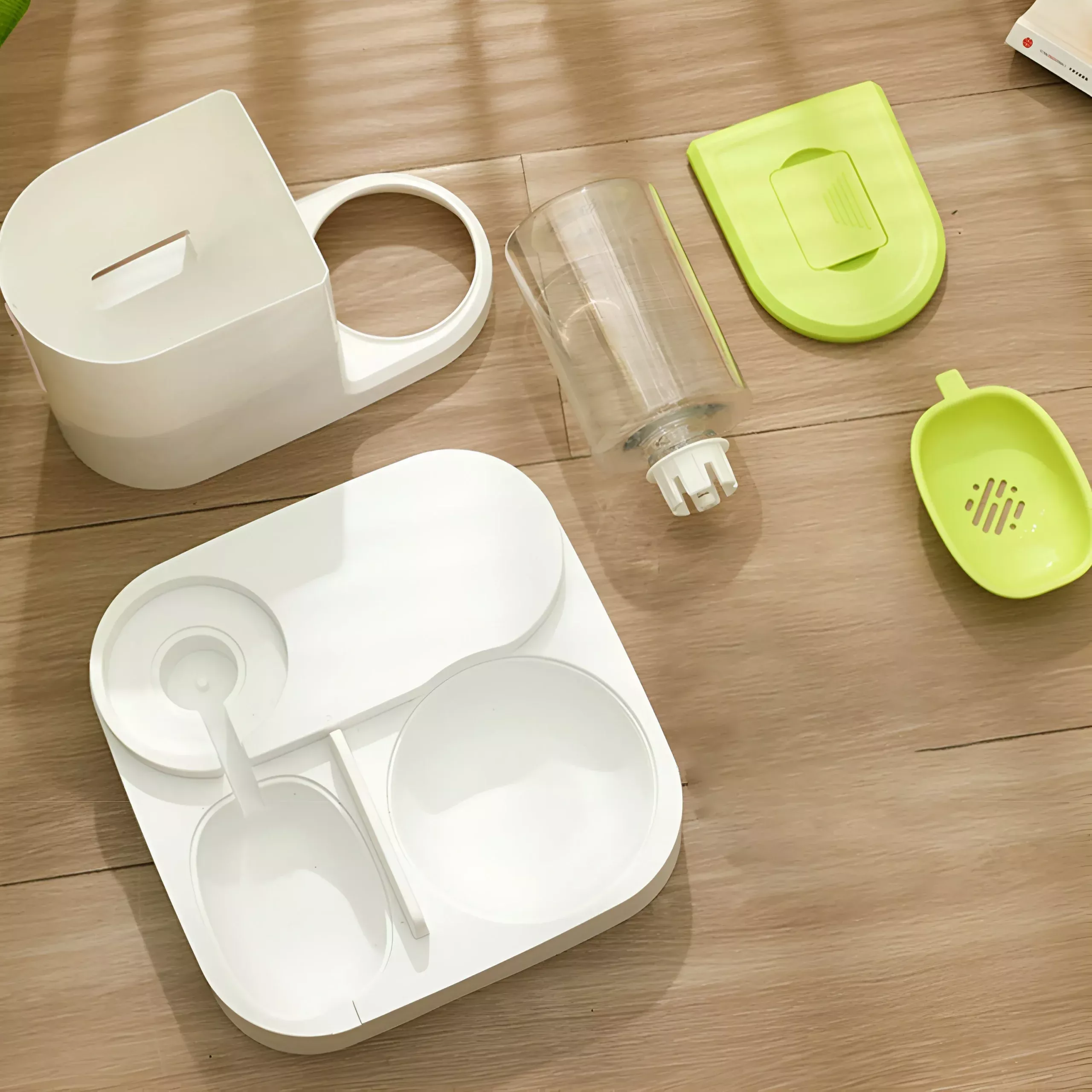 Automatic Cat & Dog Water Feeder with Large Capacity and Food Bowl Separation - Image 4