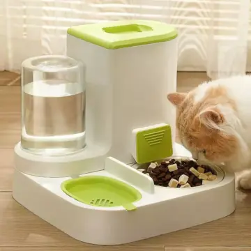 Automatic Cat & Dog Water Feeder with Large Capacity and Food Bowl Separation