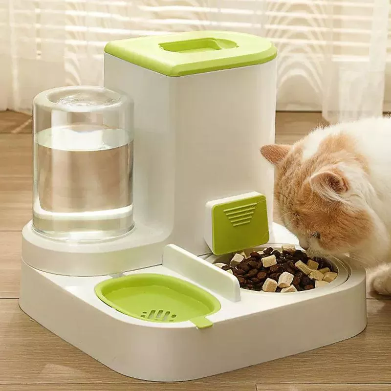 Automatic Cat & Dog Water Feeder with Large Capacity and Food Bowl Separation