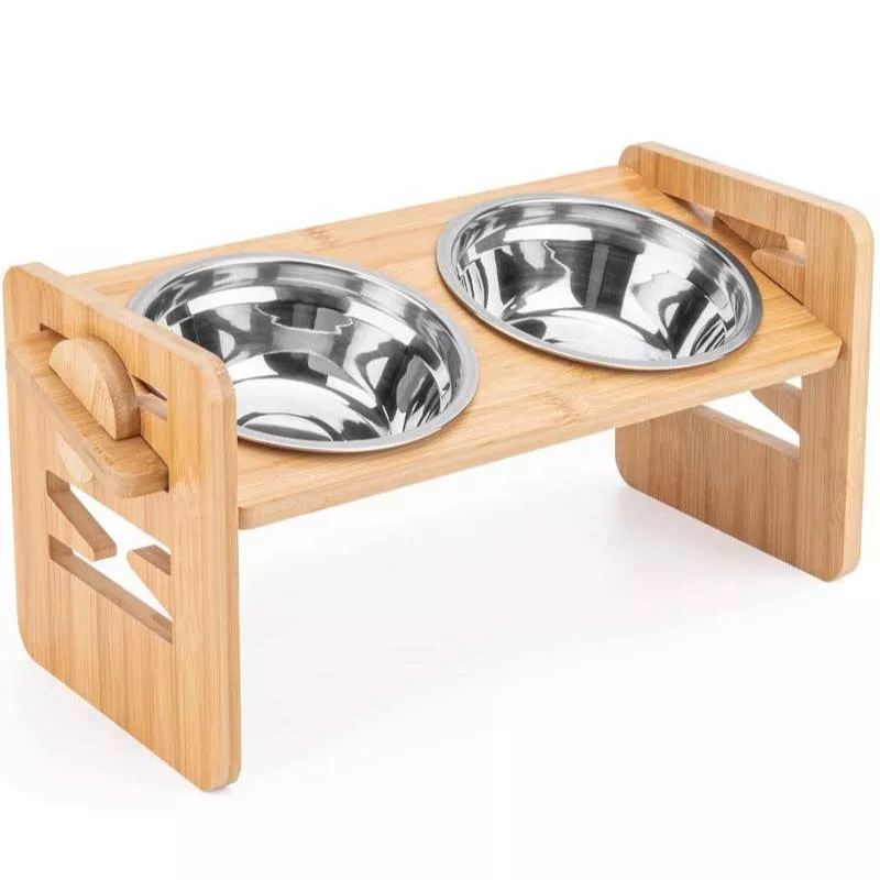 Adjustable Raised Pet Bowl for Cats and Small Dogs