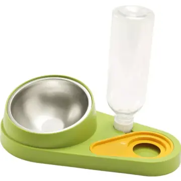 2-in-1 Automatic Pet Water Fountain & Raised Food Bowl