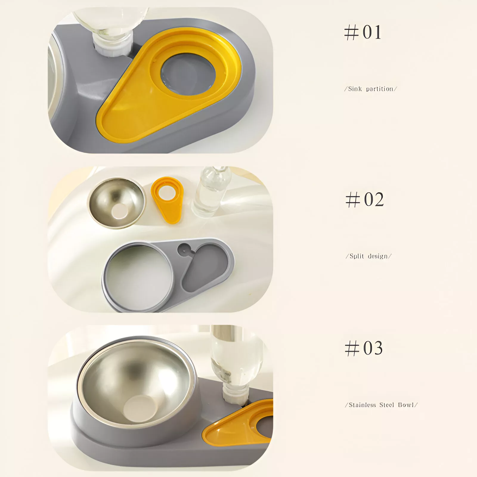 2-in-1 Automatic Pet Water Fountain & Raised Food Bowl - Image 5